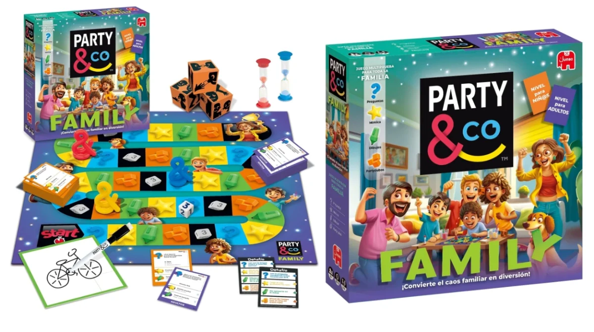 Juego de mesa Party & Co Family con pruebas variadas para jugar en equipo por sólo 17,47€ (30% de descuento)