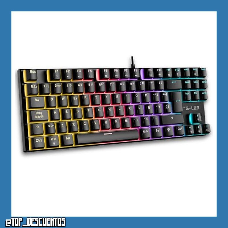 The G-Lab Keyz Mercury EX - Teclado Mecánico Gaming TKL RGB QWERTY ES