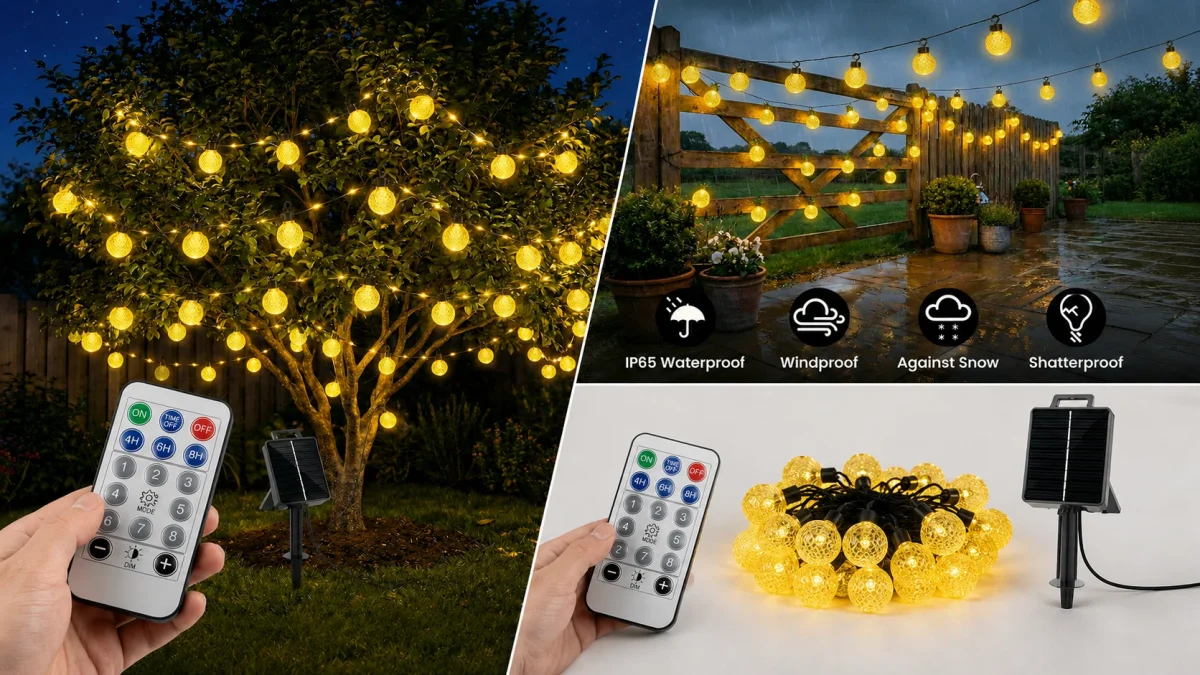 Crea el ambiente perfecto en tu jardín con estas luces solares de piña y 8 modos distintos por sólo 14,56€ (-19%)