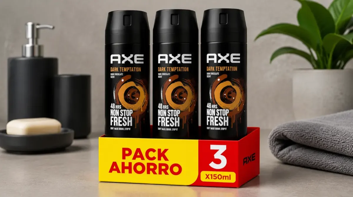 Pack x3 Desodorantes Axe Dark Temptation Bodyspray de 150 ml por sólo 8,26€ (-27%)