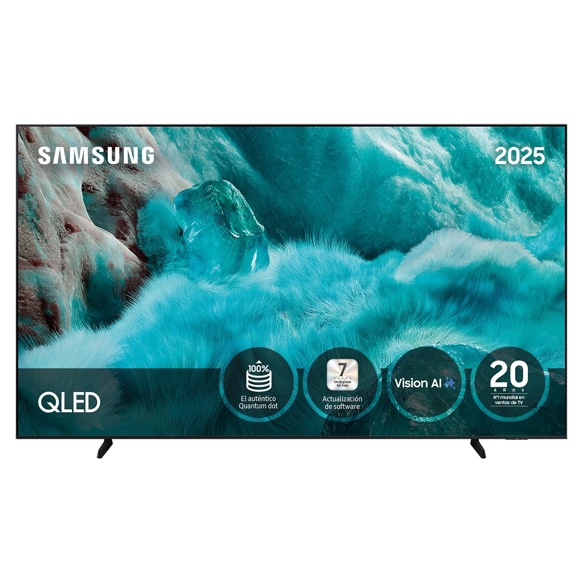 Samsung - TV QLED 248,9cm (98") Samsung TQ98Q7F, UHD 4K, Upscaling, Smart TV con Inteligencia Artificial.