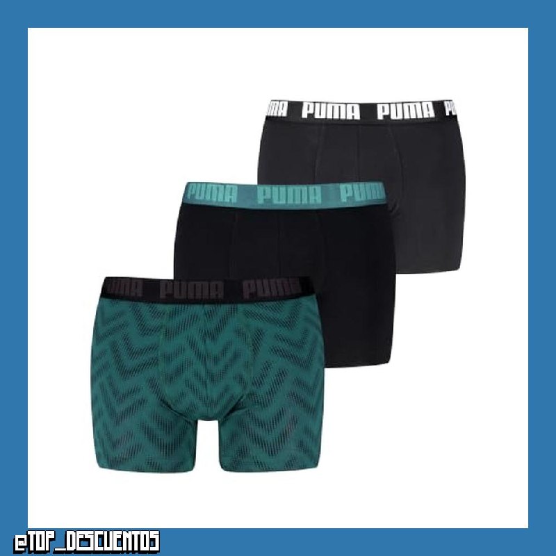 PUMA Printed Boxer (Pack de 3) para Hombre