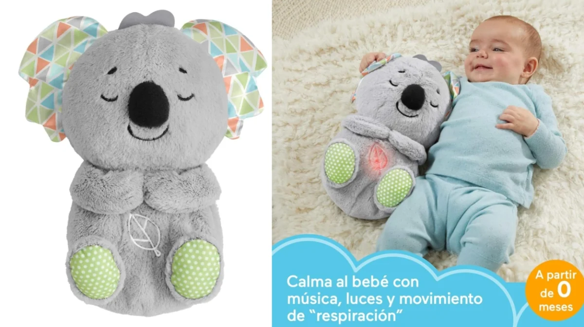 🐨Un compañero para la hora de dormir: Peluche Fisher-Price Koala con sonidos relajantes y música para bebés por sólo 19,99€ (20% de descuento)