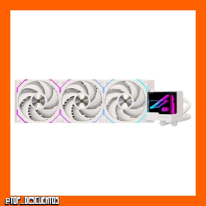 Refrigeración Líquida Einarex VERTEX 360 RGB White 360mm 3 Ventiladores RGB Cubo Espejo