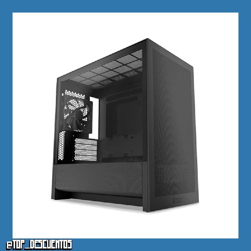 NZXT H3 Flow - Caja PC Micro-ATX Airflow - Negro