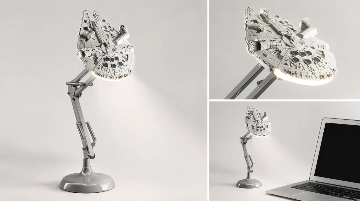 Ilumina tu habitación con la lámpara Millennium Falcon, con el diseño icónico de Star Wars por sólo 46,49€ (15% de descuento)