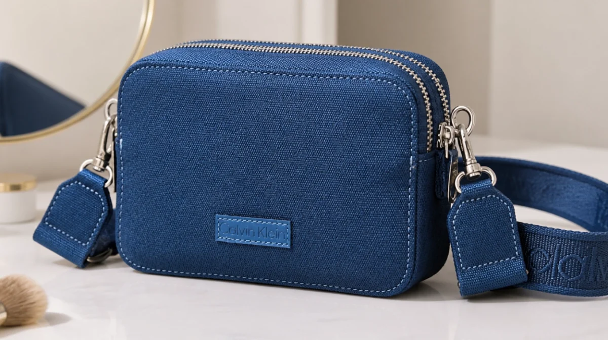 Bolso bandolera Calvin Klein Webbing Strap Canvas Camera Bag para mujer por sólo 56,06€ con envío gratis (38% de descuento)