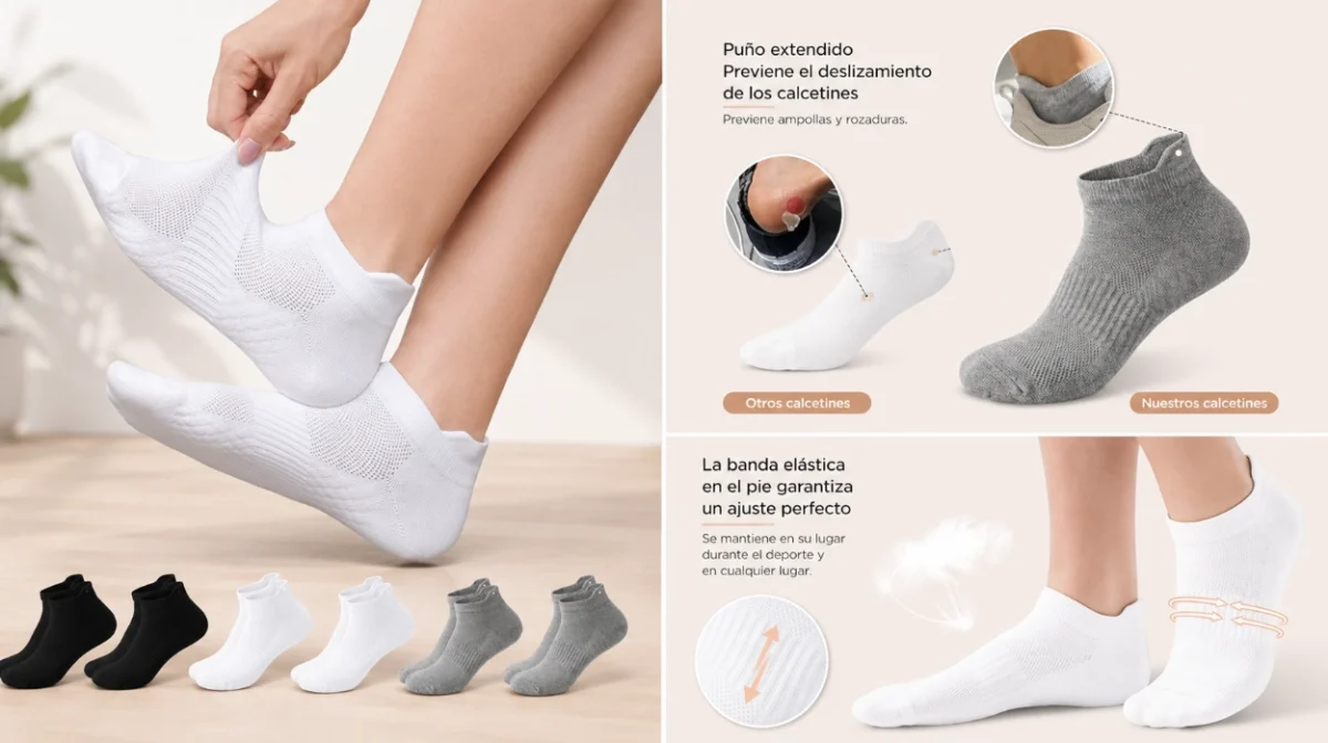 Despídete de las ampollas con estos calcetines cortos de algodón para tus entrenos por sólo 8,45€ con cupón (-15%)