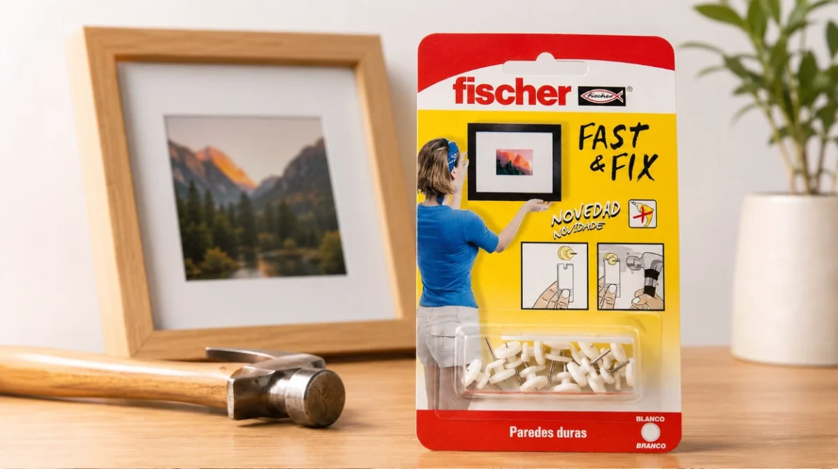 Paquete 12x Cuelga Fácil Fischer para colgar cuadros sin agujeros por sólo 2,99€ (-44%)