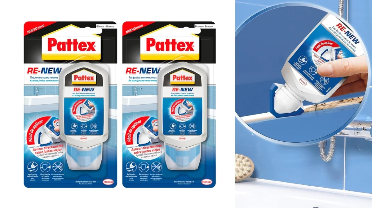 Adiós al moho y suciedad en juntas: Pack x2 Pattex Baño Sano RE-NEW por sólo 10,18€ (52% de descuento)