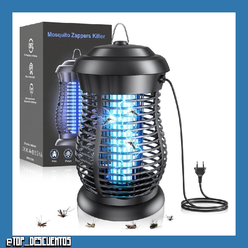 Lámpara Antimosquitos, 4200V 20W UV Matamoscas Eléctrico
