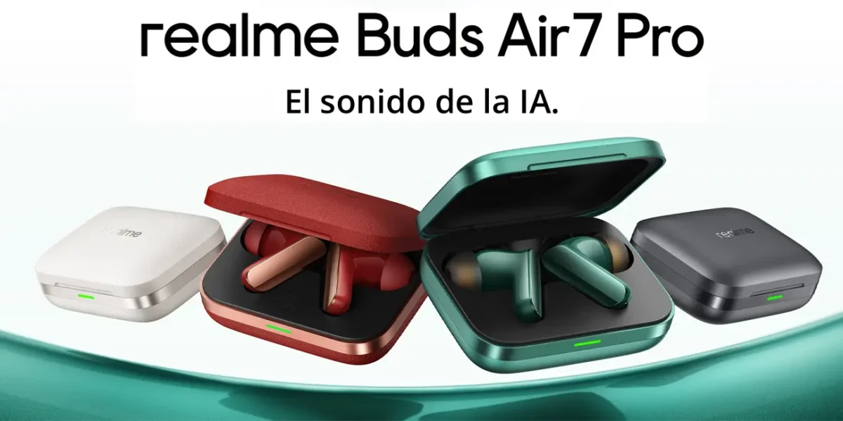 Auriculares inalámbricos Realme Buds Air 7 Pro por sólo 41,63€ con cupón y envío gratis (-42%)