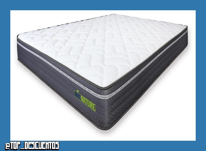 Matnature | MatFoam | Colchón Viscosoft Reversible | Firme e Indeformable | Altura 21 cm | Muy Transpirable Antibacterial | Óptima Termoregulación | Tejido Antideslizante (90 x 190 cm)