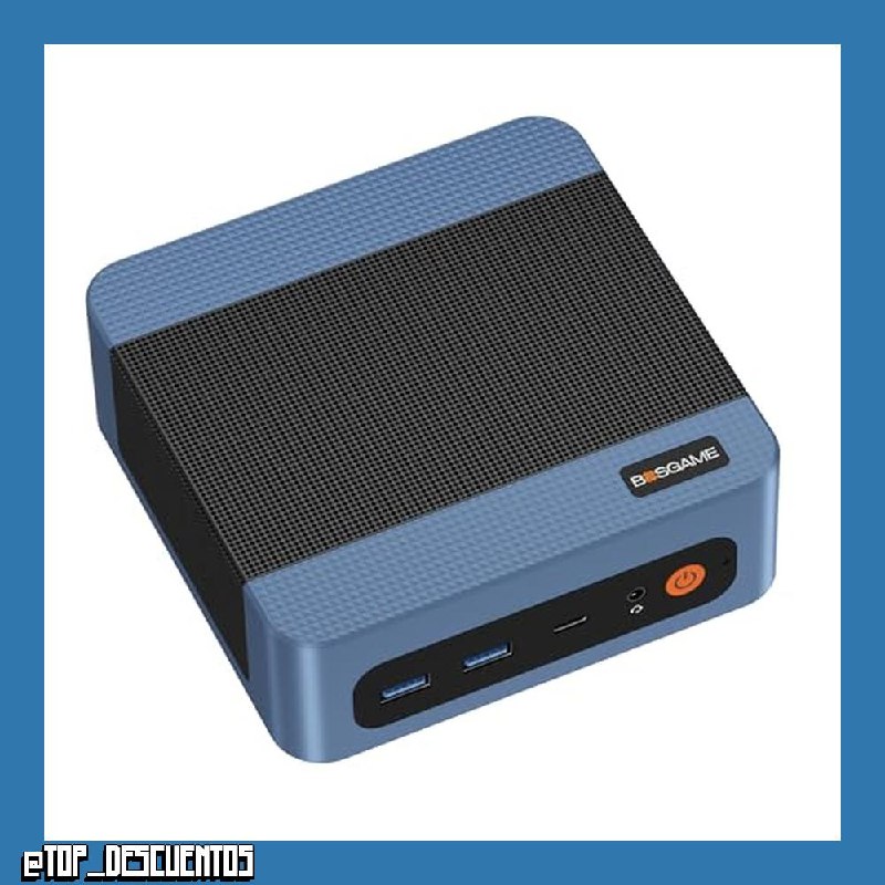 BOSGAME E5 Plus Mini PC, Ryzen 5400U (hasta 4,0 GHz), 8 GB DDR4, SSD 256 GB