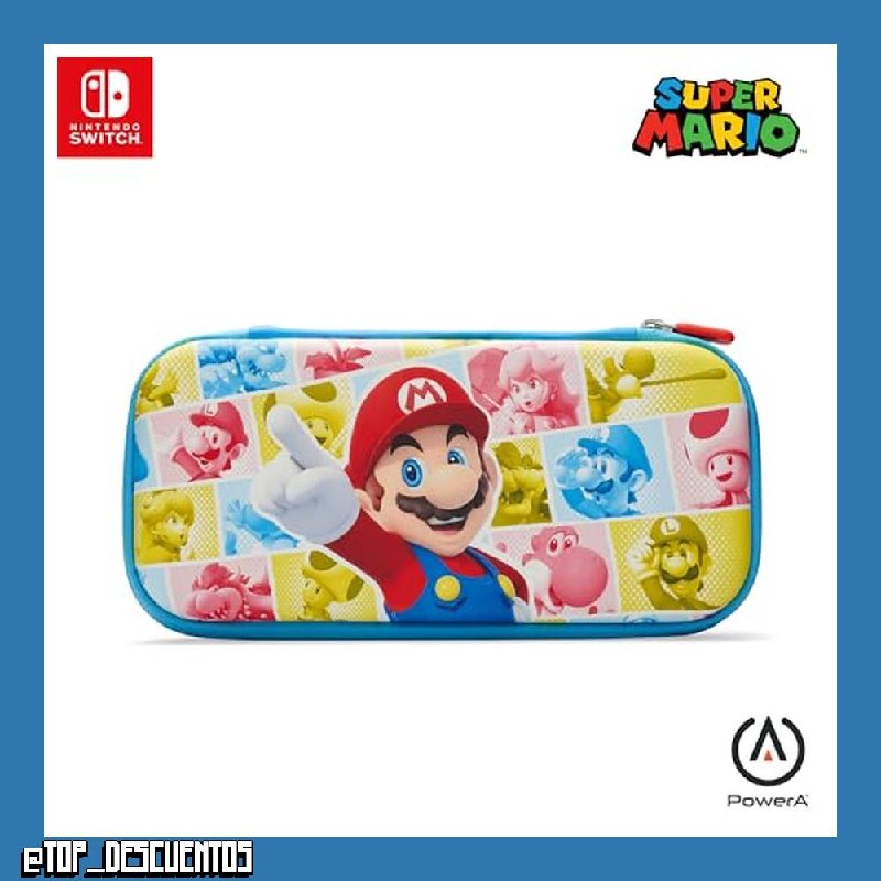 Estuche Delgado PowerA para Nintendo Switch o Nintendo Switch Lite - Charcoal