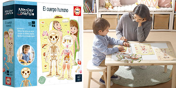 Juego educativo El Cuerpo Humano de Educa Borrás por sólo 10,49€ (-25%)