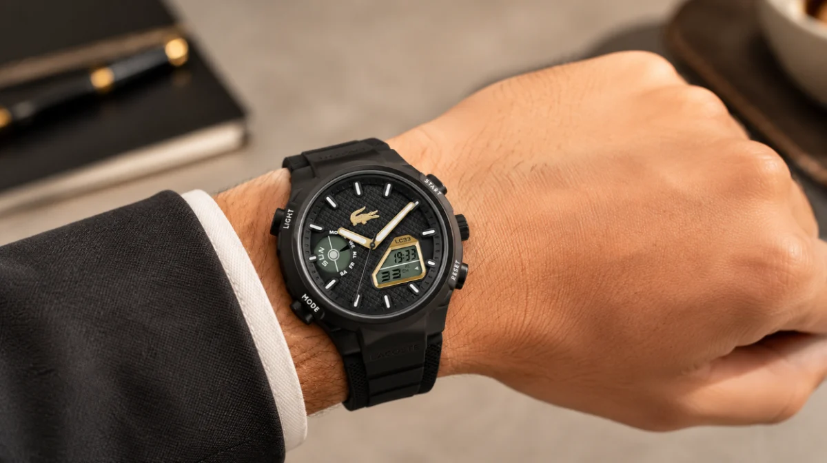 Estilo y tecnología en uno: reloj Lacoste LC33, con diseño analógico-digital por sólo 69,30€ con envío gratis (-30%)