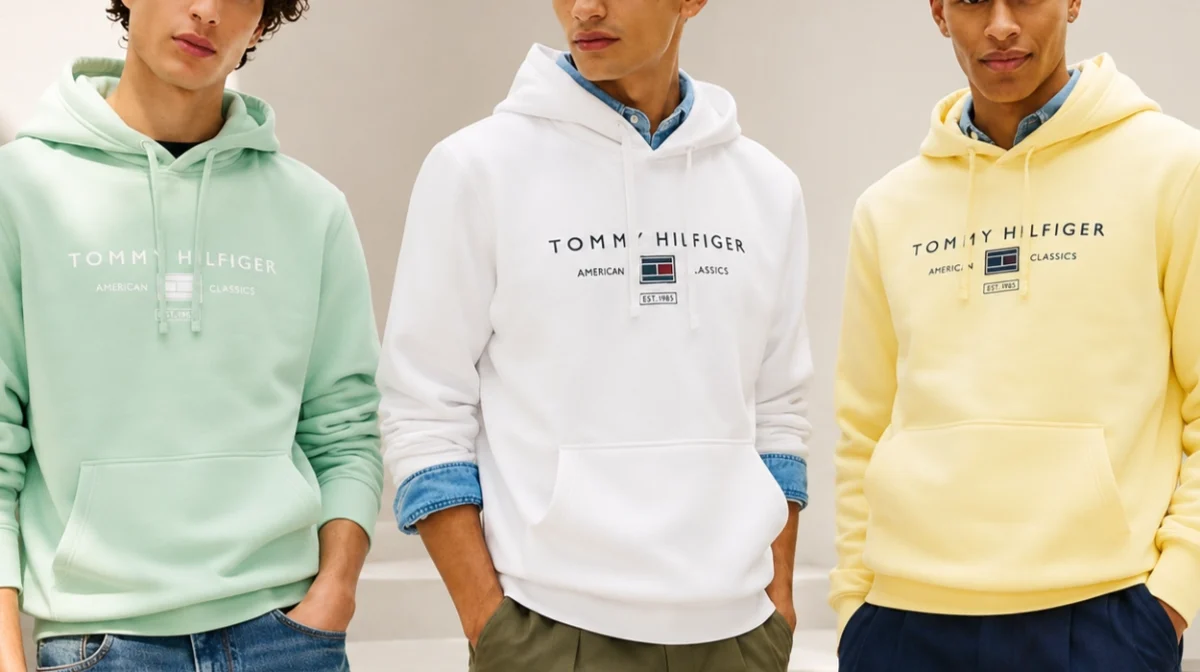 Sudadera con capucha Tommy Hilfiger Brand Love para hombre por sólo 49,95€ con envío gratis (50% de descuento)