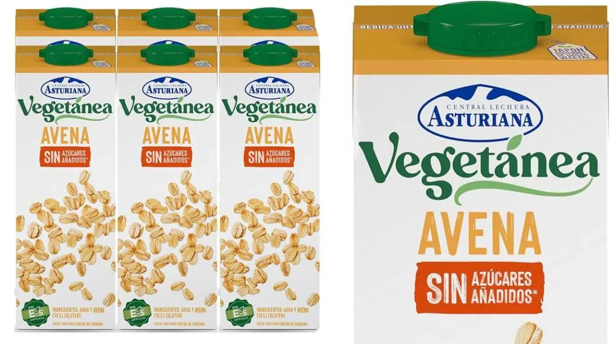 Pack x6 Bebida de avena sin azúcar Central Lechera Asturiana de 1 litro por sólo 9,07€ (-14%)