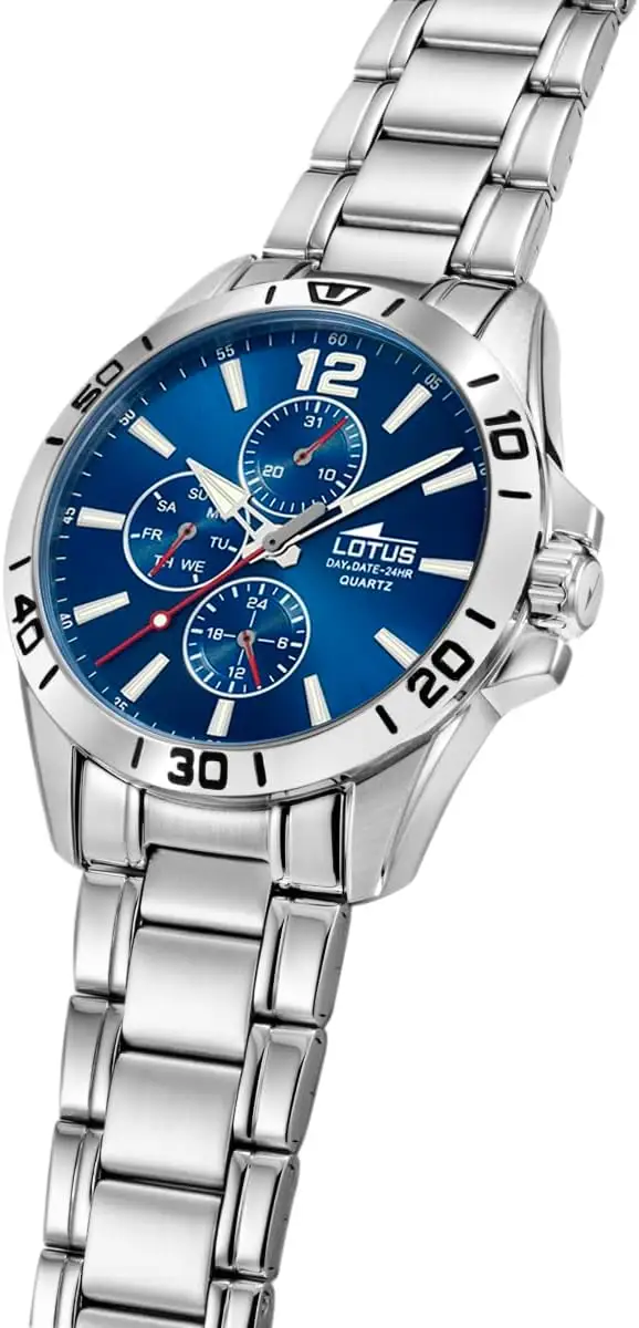 Lotus Reloj Hombre Analógico de Acero Inoxidable 316l Plateado por 59,95€ en Amazon