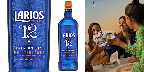 Ginebra Larios Mediterránea 12 Años por sólo 11,37€ (28% de descuento)
