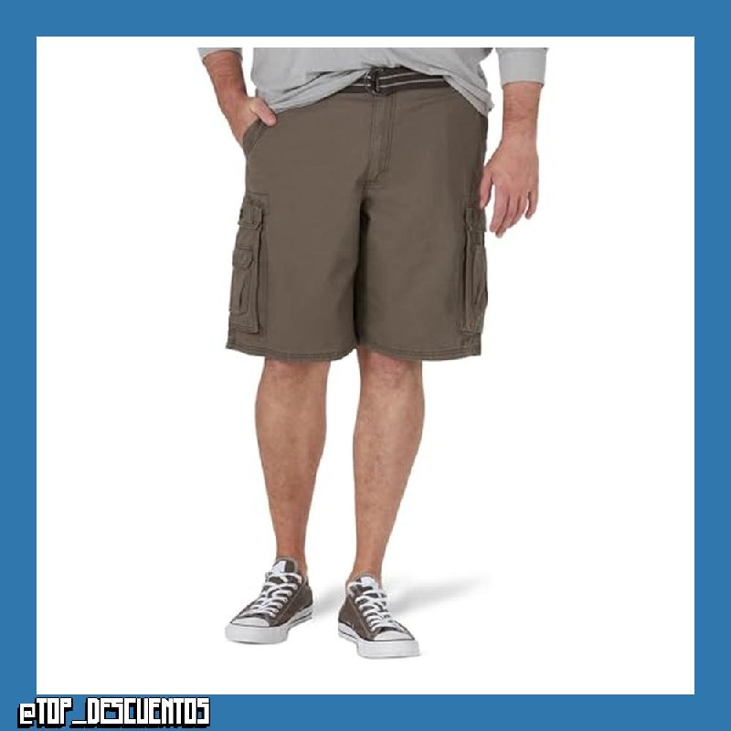 Lee Wyoming - Pantalones Cortos Cargo con Cinturón - Pantalones Cortos Cargo Hombre