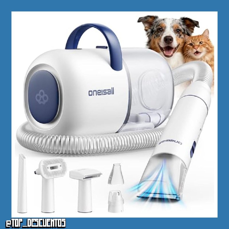 oneisall Cortapelos Perros con aspiradora de pelo