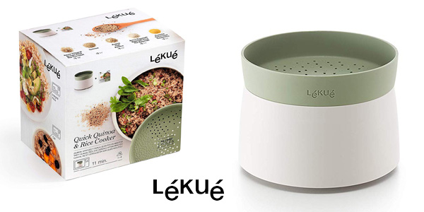 Recipiente Lékué para cocinar Quinoa, Arroz y Cereales por sólo 17,01€ (-39%)