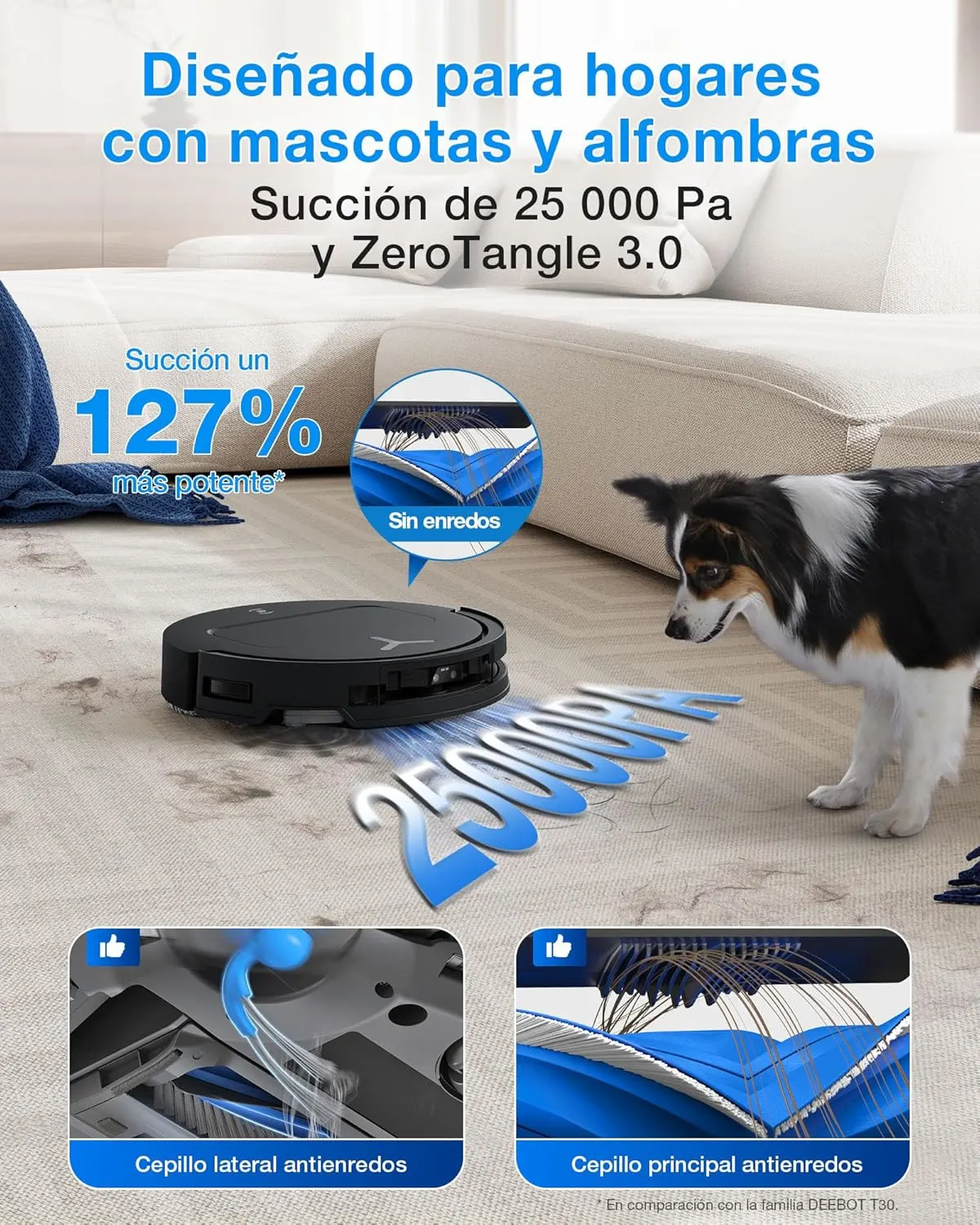 ECOVACS T50 Omni Gen3 Robot Aspirador y fregasuelos por 449€ en Amazon