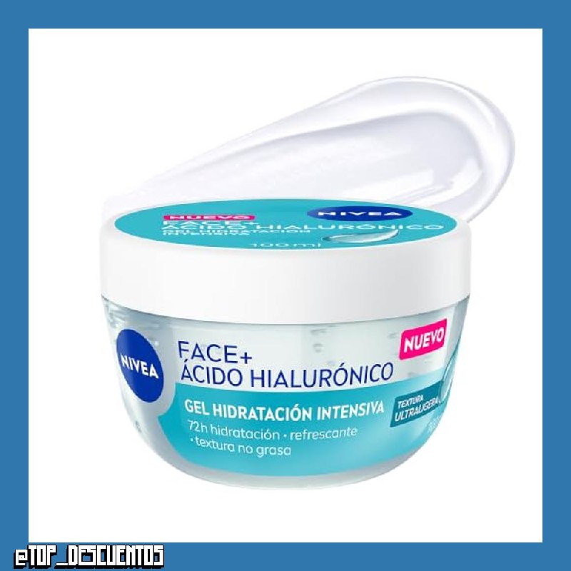 NIVEA Face+ Ácido Hialurónico Gel hidratación intensiva facial, 100 ml