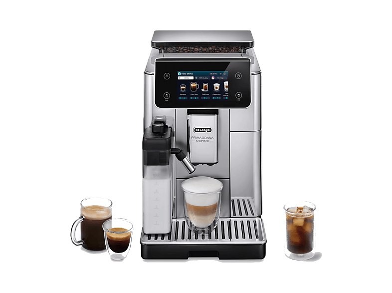 De'Longhi - Cafetera superautomática PrimaDonna Aromatic ECAM630.55.SSM, 1450 W,