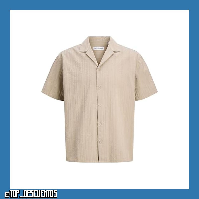 JACK & JONES Jjetyson Resort Shirt SS Sn Jjetyson Resort - Camiseta SS Sn Hombre (Pack de 1)