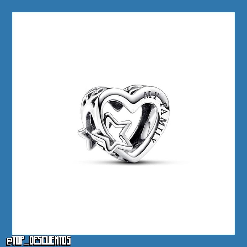 Pandora Moments Dijes de plata de ley con diseño de corazón
