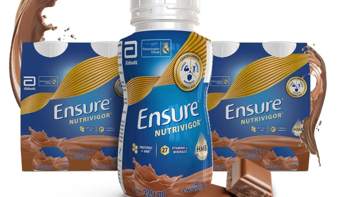 Energía y fuerza con Ensure Nutrivigor: proteínas, 27 vitaminas y sin gluten, sabor chocolate por sólo 15€ (23% de descuento)
