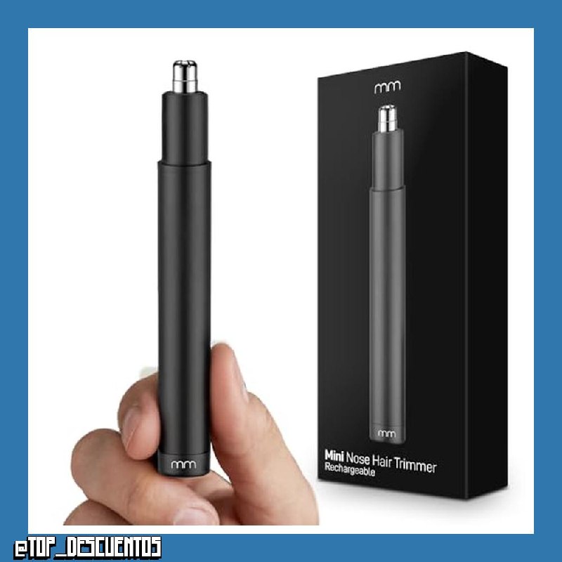 MikaMax Mini recortador de vello nasal, 3 en 1, recargable por USB