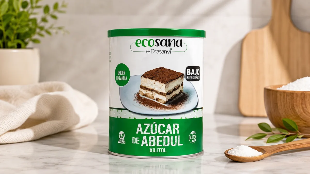 Azúcar de abedul ecológico Drasanvi Ecosana de 500 g, vegano y sin gluten por sólo 7,49€ (-21%)