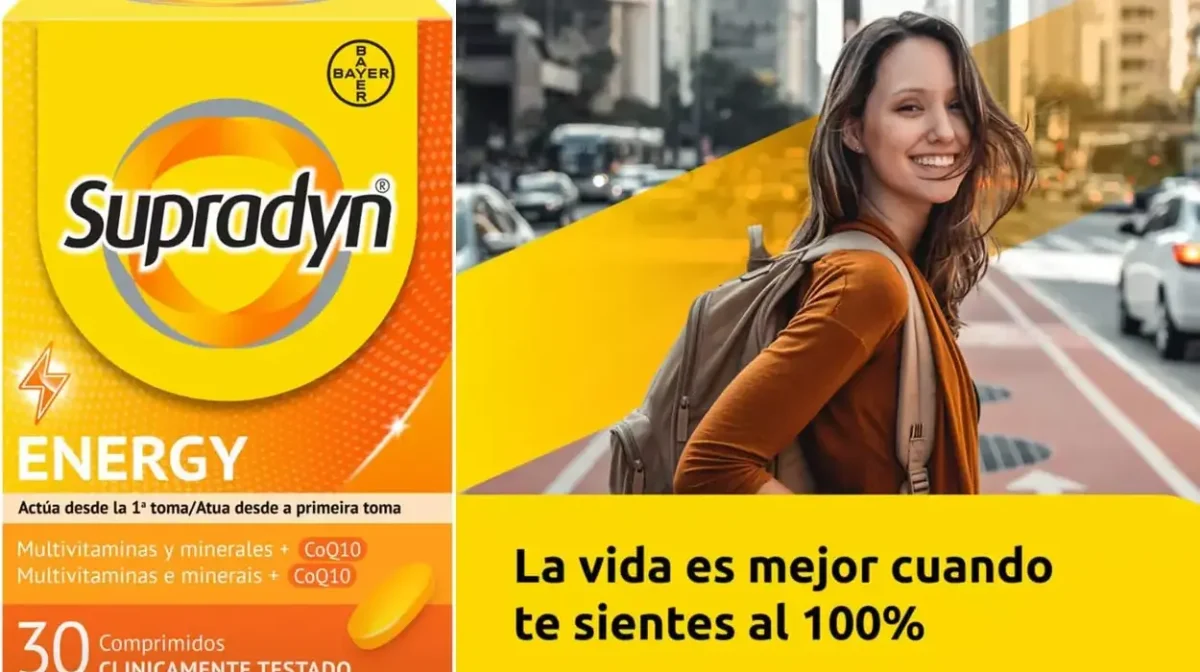 Multivitaminas Supradyn Energy de 30 comprimidos con coenzima Q10 por sólo 9,49€ (-23%)