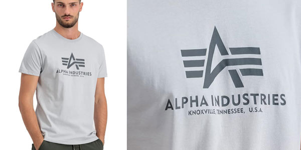 Camiseta básica Alpha Industries para hombre por sólo 16,07€ (-30%)