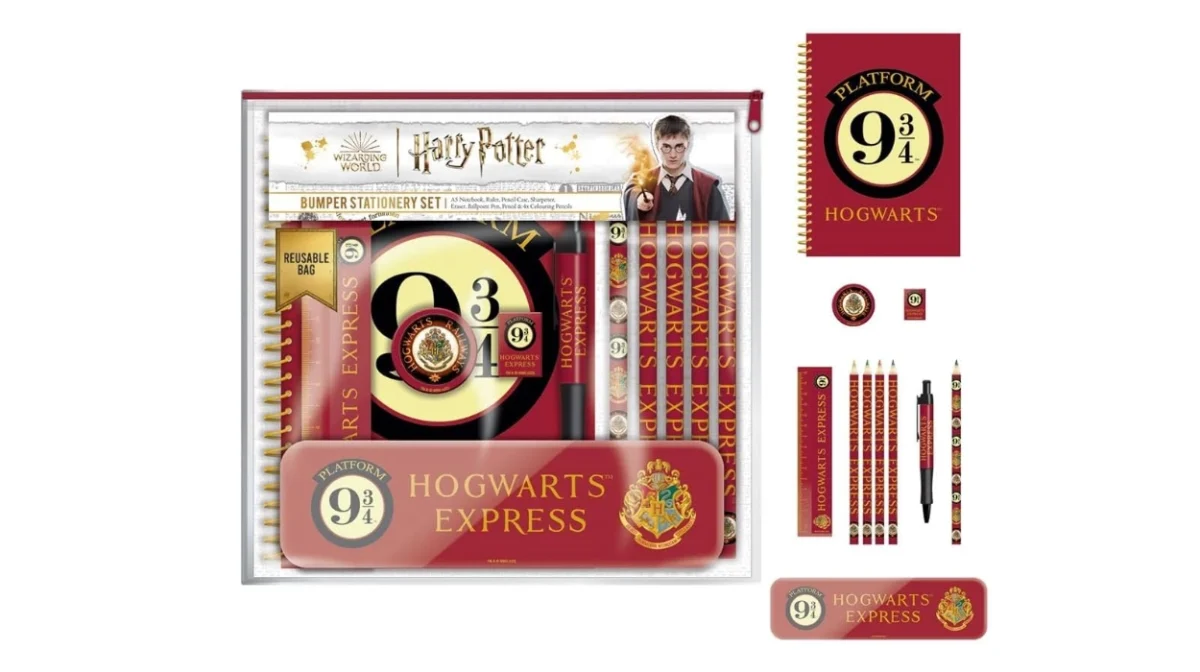 Descubre el set de papelería Harry Potter: diseño plataforma 9 3/4 con 11 piezas por sólo 9,90€ (-26%)