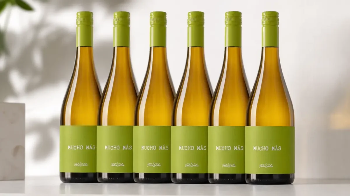 Pack x6 botellas de vino Mucho Más Blanco de 750 ml por sólo 26,67€ (-26%)