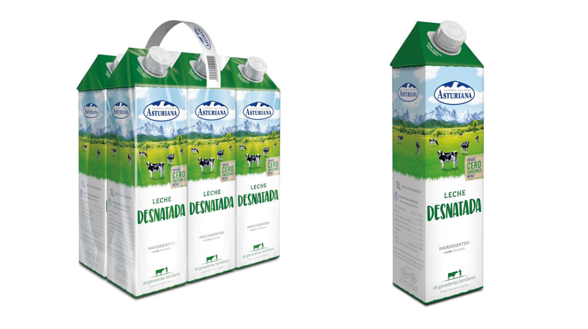 Pack x6 Leche Desnatada Central Lechera Asturiana 1 litro por sólo 5,97€ ¡0,99€ cada una!