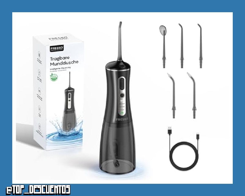 FRESKO Irrigador Dental Portátil 300 ml Irrigador Bucal
