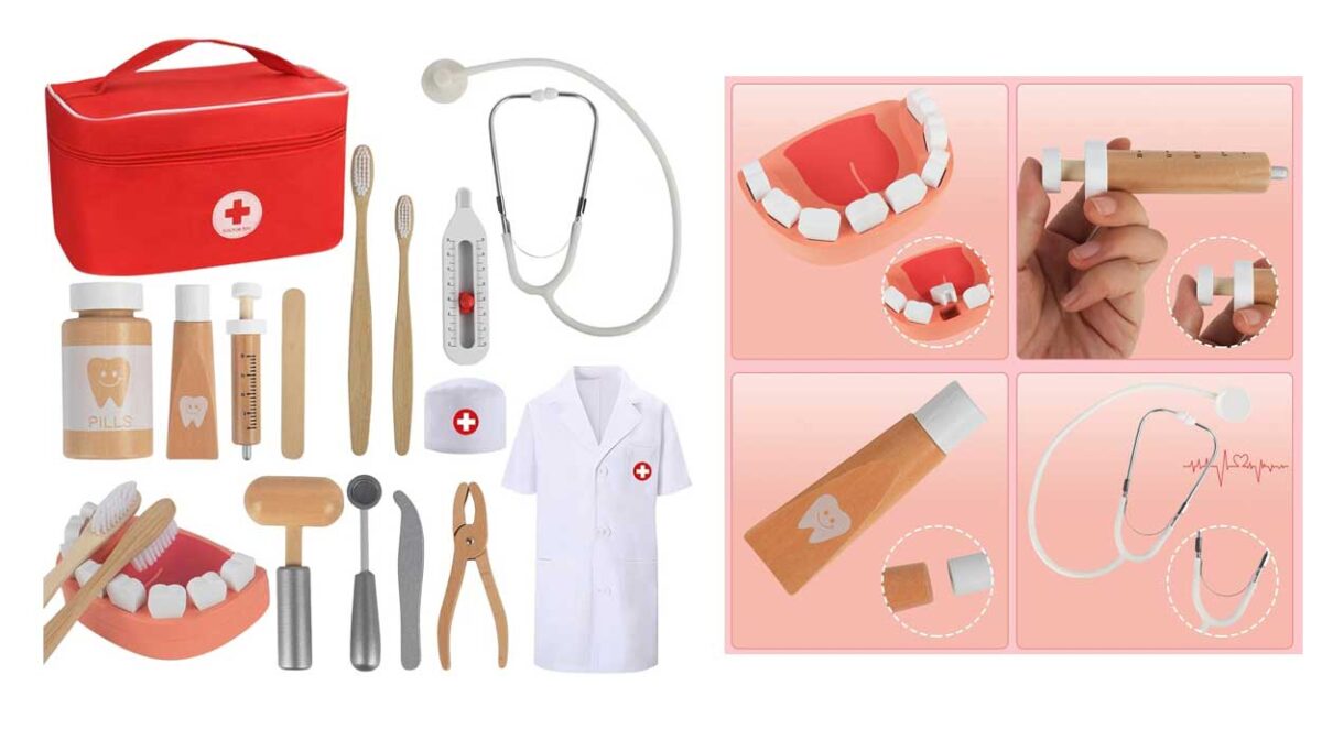 Haz felices a tus peques con este maletín de médico por sólo 14,99€ (-44%)