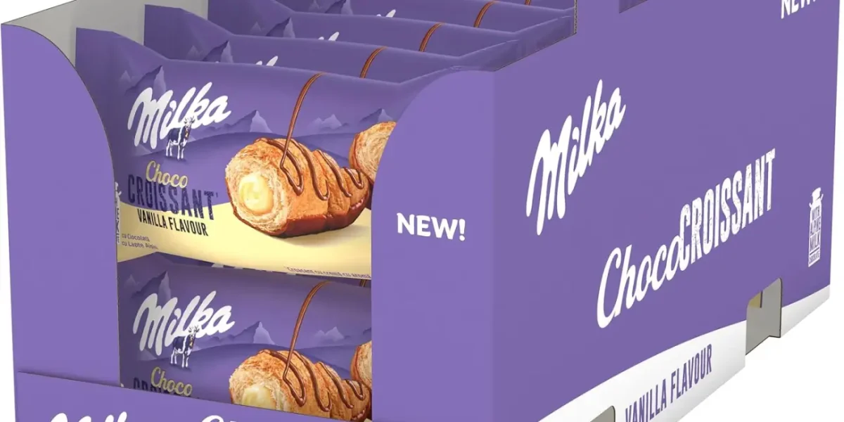 Pack x14 Milka Croissant con chocolate y crema de vainilla por sólo 13,64€ (19% de descuento)