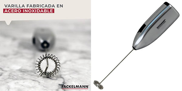 Espumador de leche eléctrico Fackelmann por sólo 6,29€ (43% de descuento)