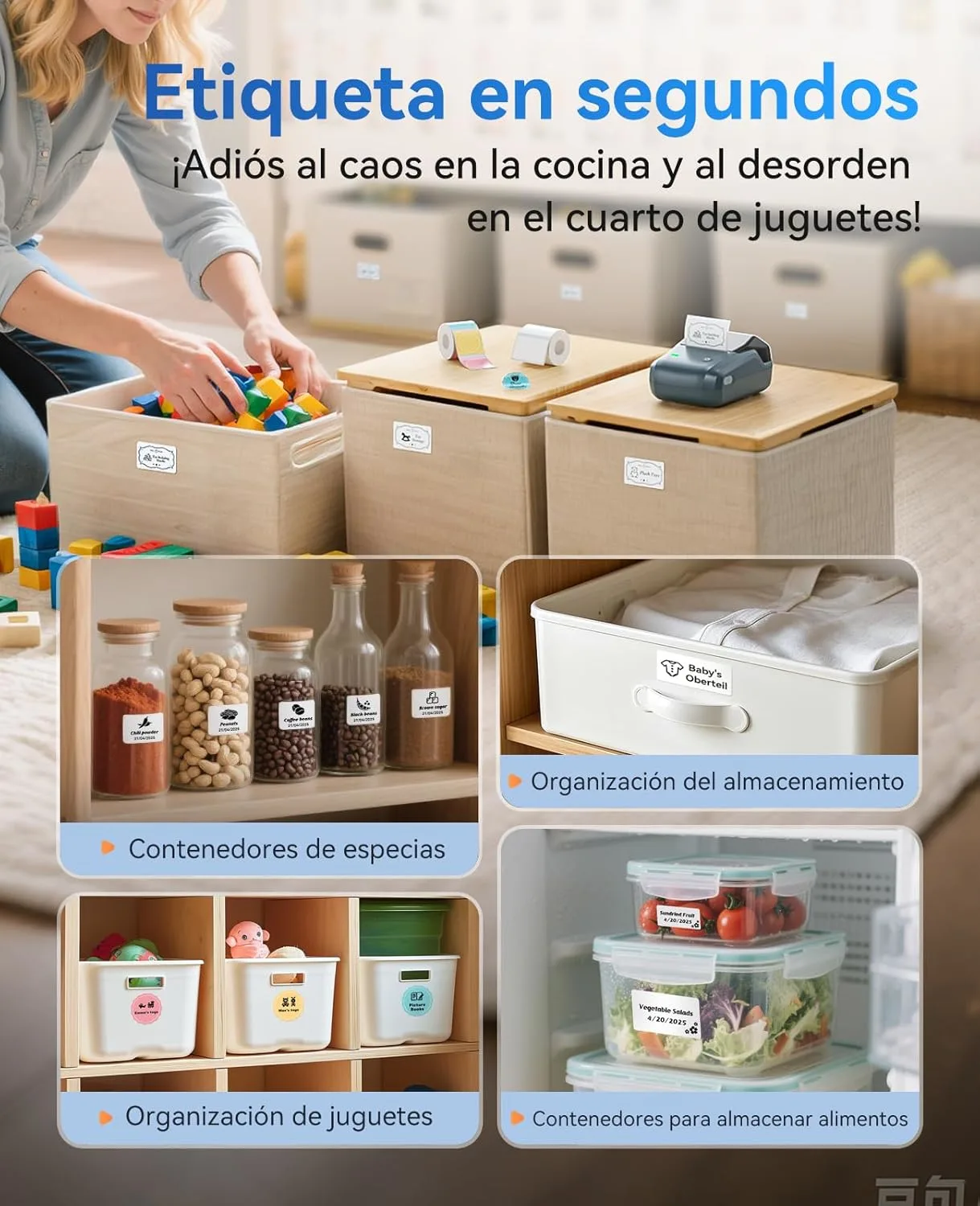 Impresora Etiquetas Autoadhesivas NIIMBOT B1 por 17,99€ en Amazon