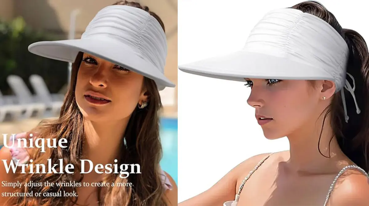 Luce estilo en la playa con la visera más barata y chic de Amazon