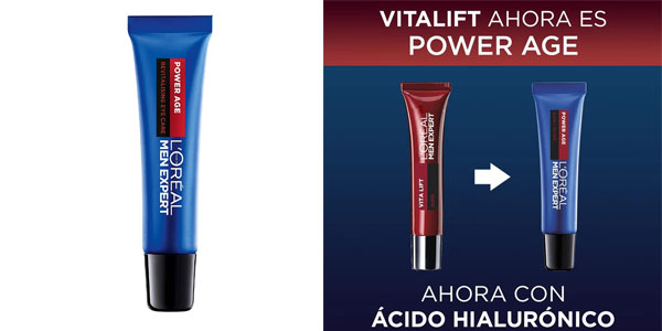 Pack x3 Gel Contorno de ojos anti-edad L'Oréal Paris Men Expert Power Age de 15 ml por sólo 18,38€ con 3x2 (-58%) ¡6,13€ cada uno!