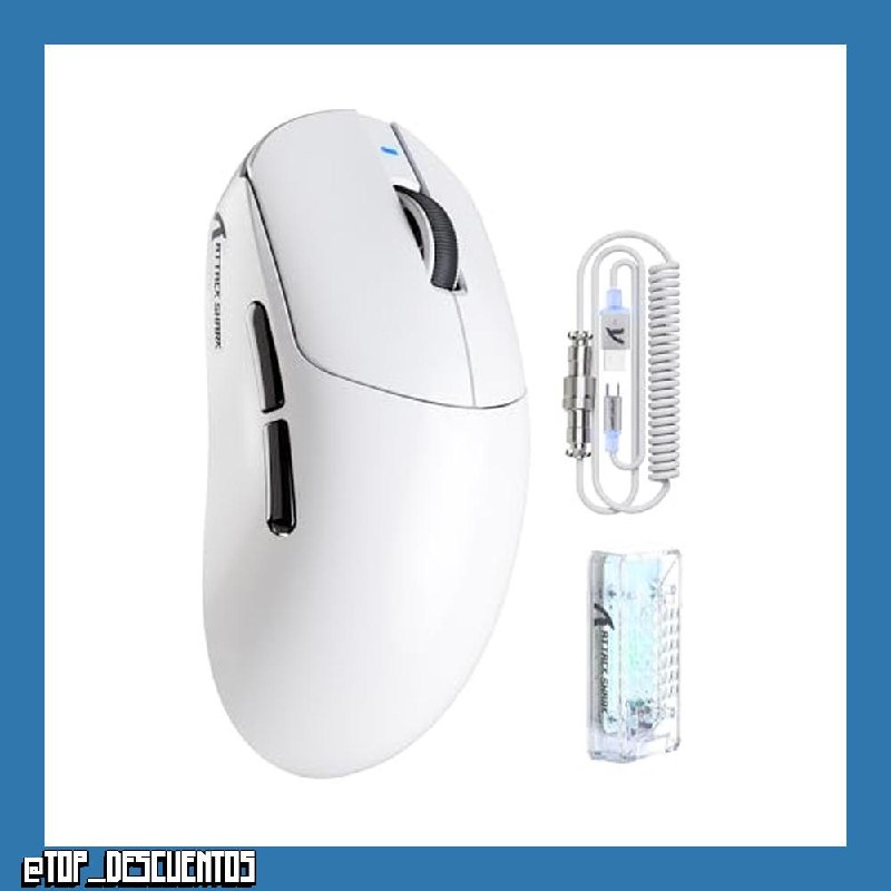 ATTACK SHARK X8PRO Ratón Gaming Inalámbrico, 55g Ultraligero 8KHz Tri-Mode
