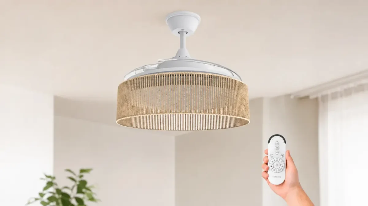 Ventilador de techo Mellerware Brizy Bright con luz LED y 6 velocidades silenciosas por sólo 99,99€ con envío gratis (-33%)